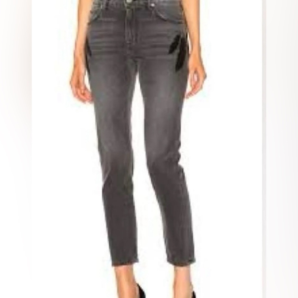 Sandrine Rose Sequin Feather Jean in Dorothy Skinny NWT Size 25